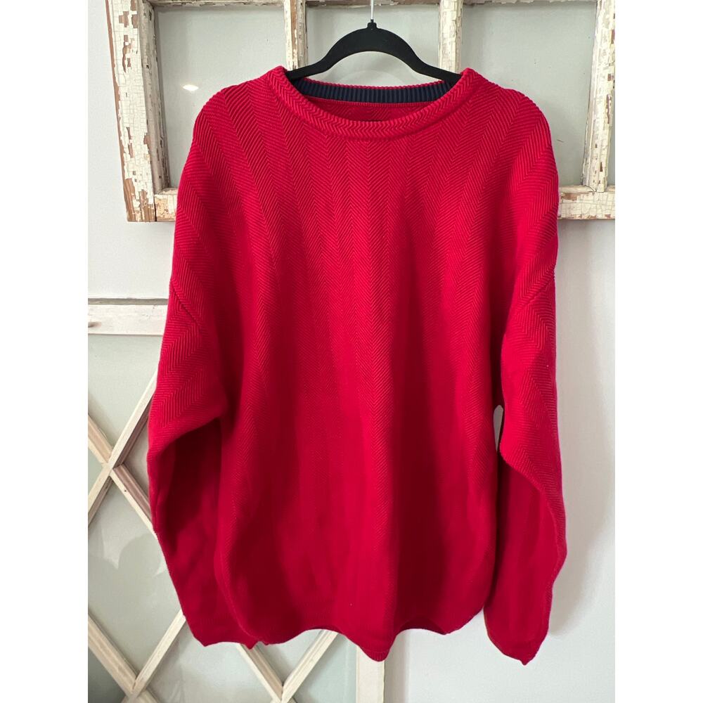 Ivy Crew Classics size XL men’s red cotton textured sweater